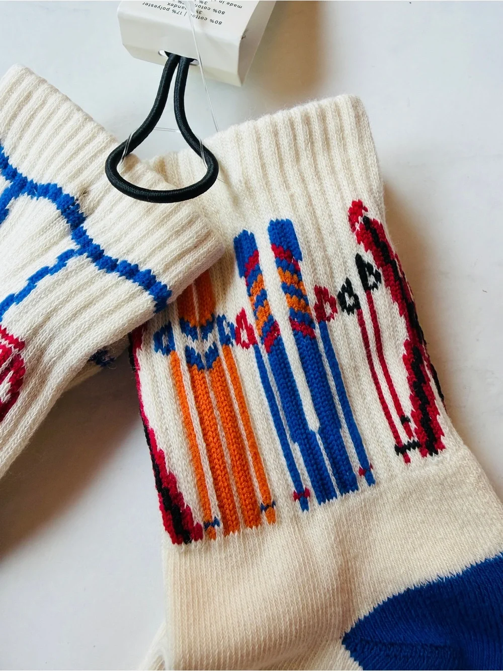 NWT Anthropologie Daily Practice Ski Icon Colorblock Socks, Set of 2